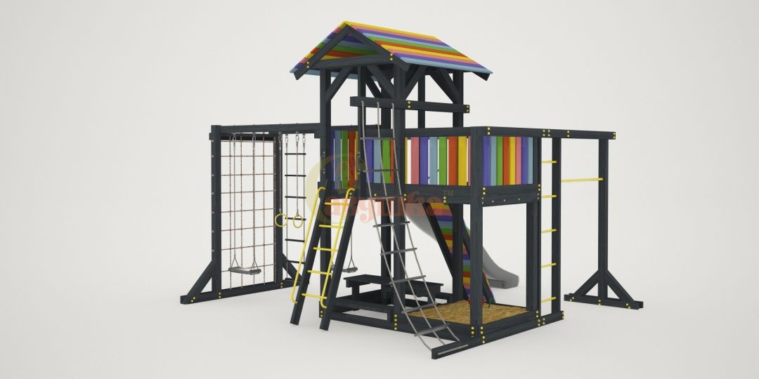 Детская площадка Савушка 3 BLACK EDITION